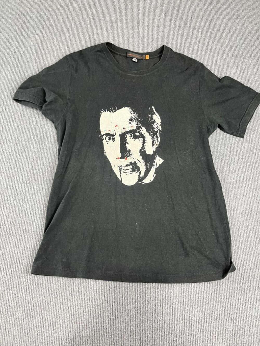 Undercover Graphic T-Shirt Face Print Short Sleeve Size 3 Black